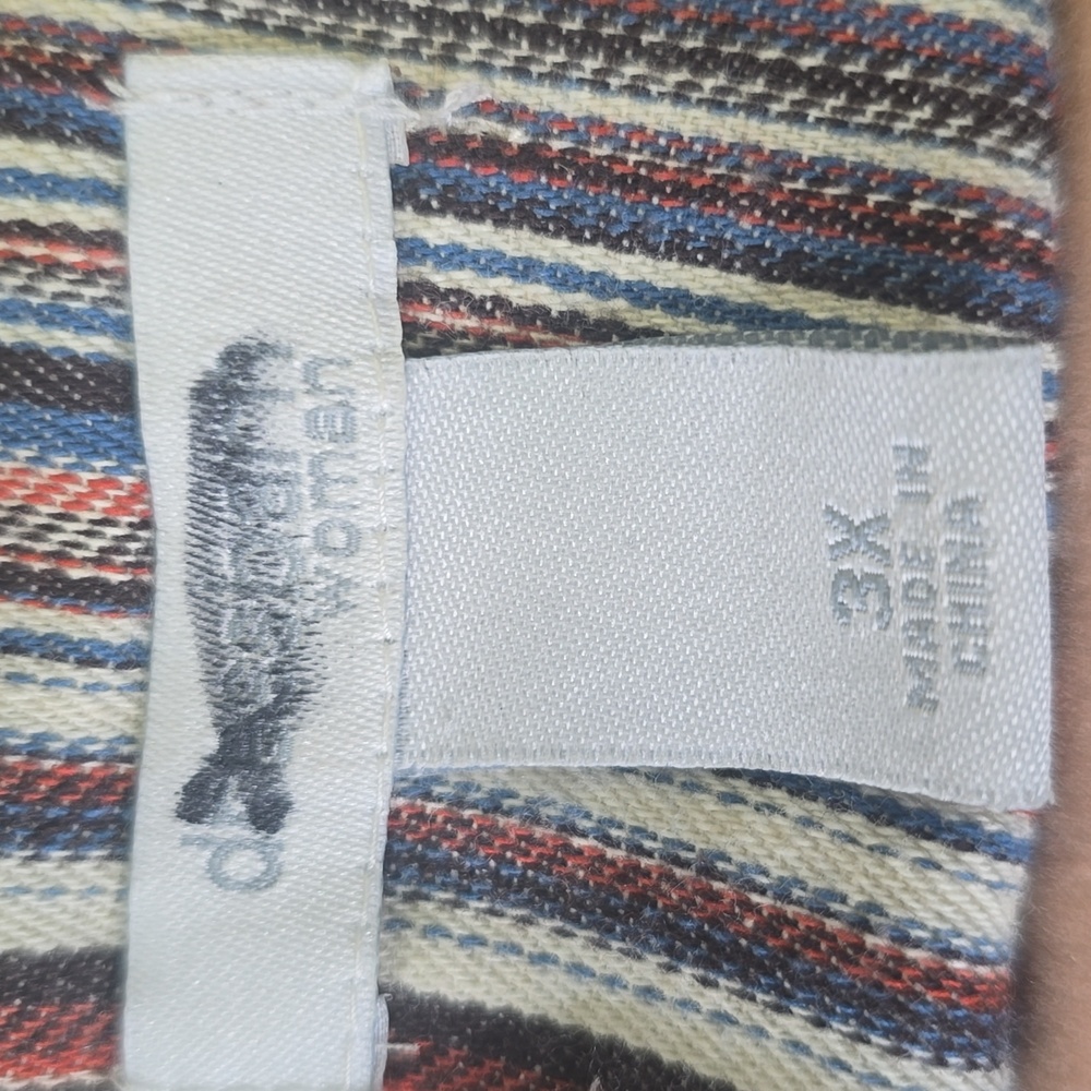 DressBarn Striped Button-Detail Blouse/Jacket, Plus Size 3X - Picture 3 of 4